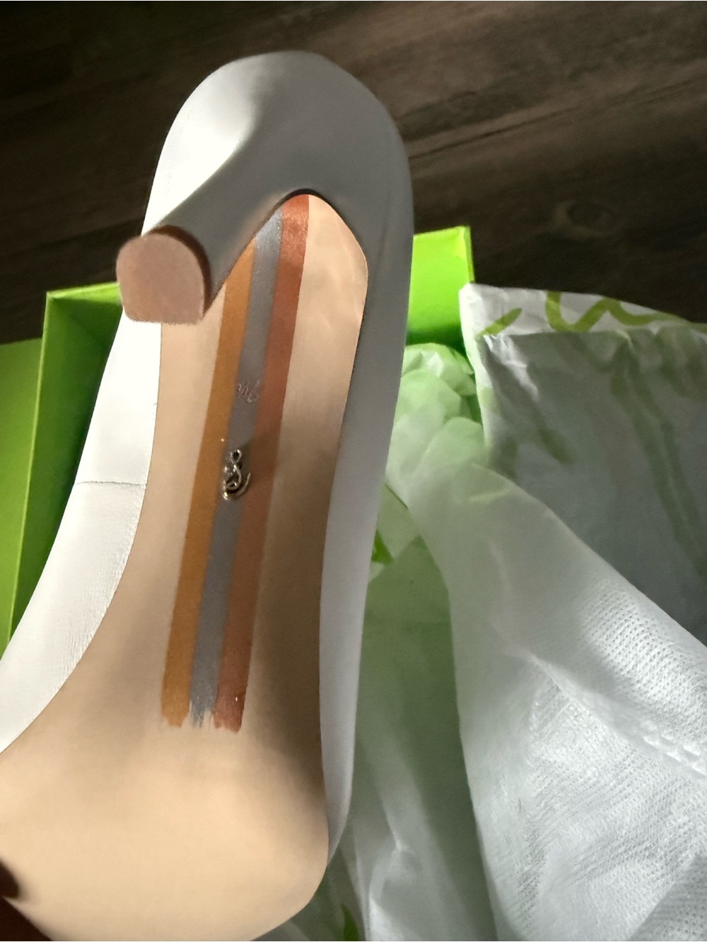 Sam Edelman Classic Bright White Pointed-Toe High Heel Pump Size 7.5 NWT - Picture 11 of 12